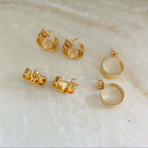 Small Chunky hoops - Picture 3 of 6